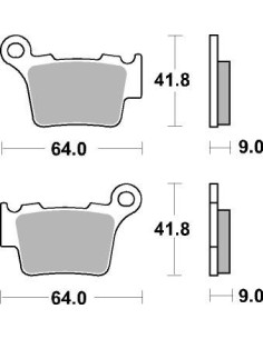 Plaquettes de frein moto SBS Carbon Silver 791CS