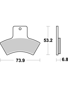 Plaquettes de frein moto SBS ATS-Sinter 755ATS