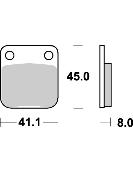 Plaquettes de frein scooter SBS Ceramic 100 HF