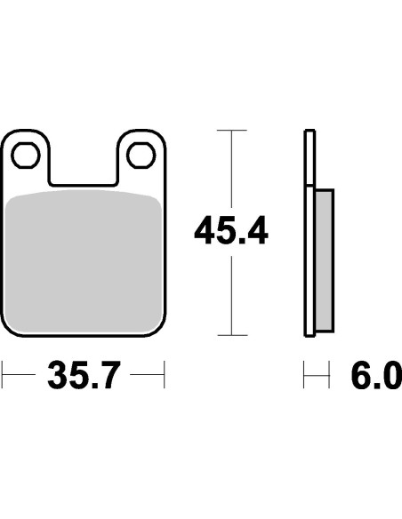 Plaquettes de frein scooter SBS Ceramic 105 HF