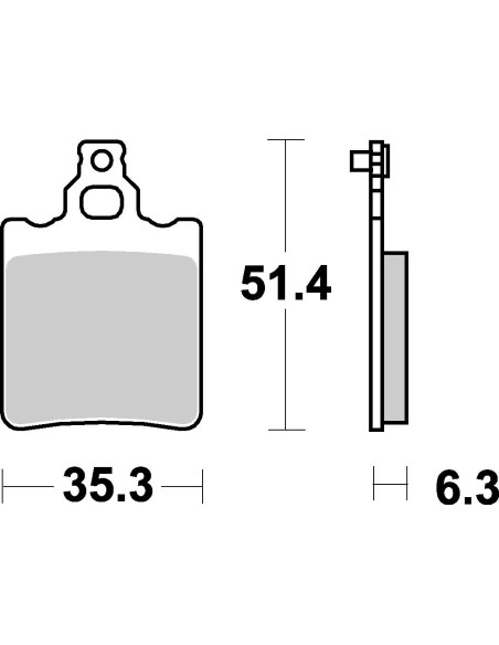 Plaquettes de frein scooter SBS Ceramic 106 HF