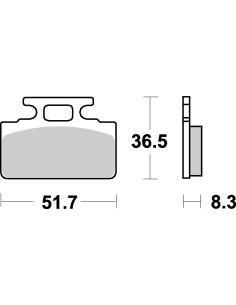 Plaquettes de frein scooter SBS Ceramic 110 HF