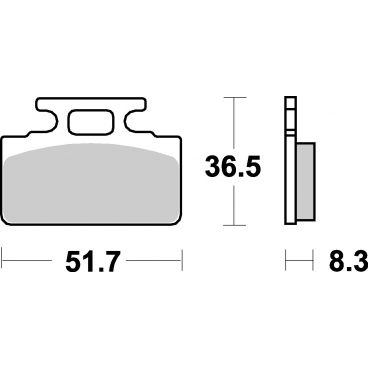 Plaquettes de frein scooter SBS Ceramic 110 HF