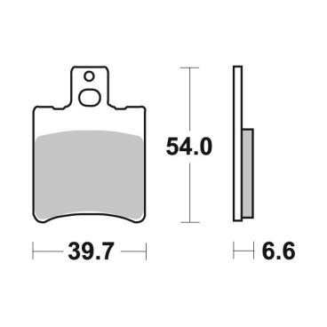 Plaquettes de frein scooter SBS Ceramic 114 HF