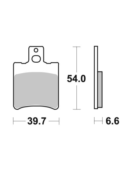 Plaquettes de frein scooter SBS Ceramic 114 HF