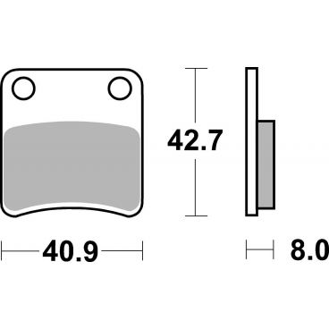 Plaquettes de frein scooter SBS Ceramic 115 HF