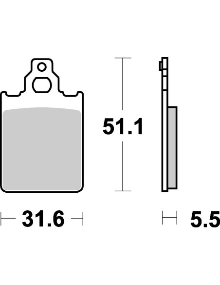 Plaquettes de frein scooter SBS Ceramic 117 HF