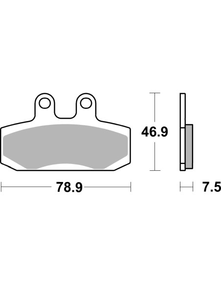 Plaquettes de frein scooter SBS Ceramic 124 HF
