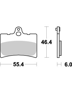 Plaquettes de frein scooter SBS Ceramic 126 HF