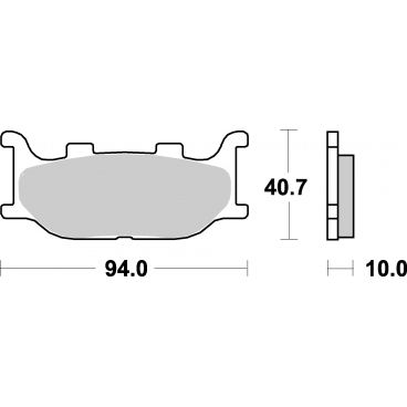 Plaquettes de frein scooter SBS Ceramic 128 HF