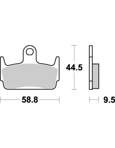 Plaquettes de frein scooter SBS Ceramic 129 HF