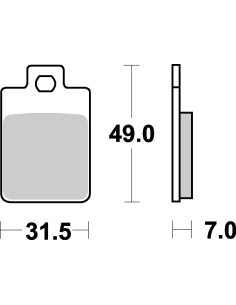 Plaquettes de frein scooter SBS Ceramic 130 HF