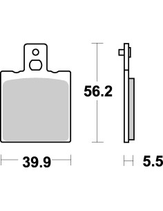 Plaquettes de frein scooter SBS Ceramic 131 HF