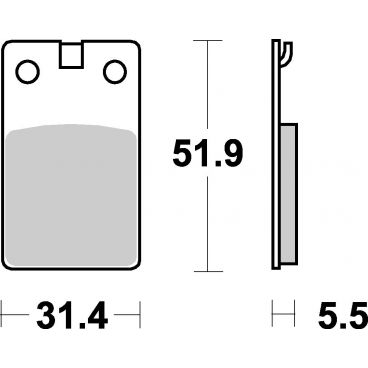 Plaquettes de frein scooter SBS Ceramic 132 HF