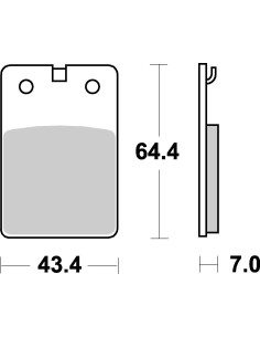 Plaquettes de frein scooter SBS Ceramic 133 HF