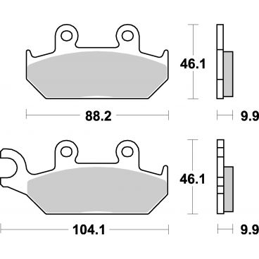 Plaquettes de frein scooter SBS Ceramic 137 HF