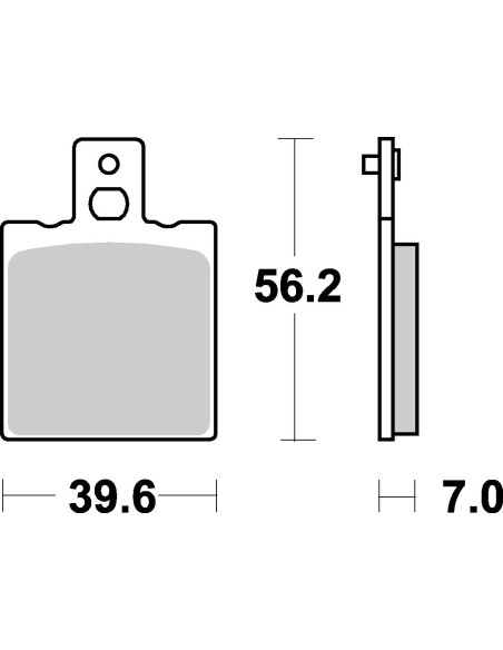 Plaquettes de frein scooter SBS Ceramic 138 HF