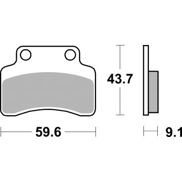 Plaquettes de frein scooter SBS Ceramic 141 HF