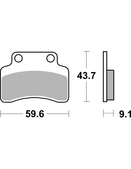 Plaquettes de frein scooter SBS Ceramic 141 HF