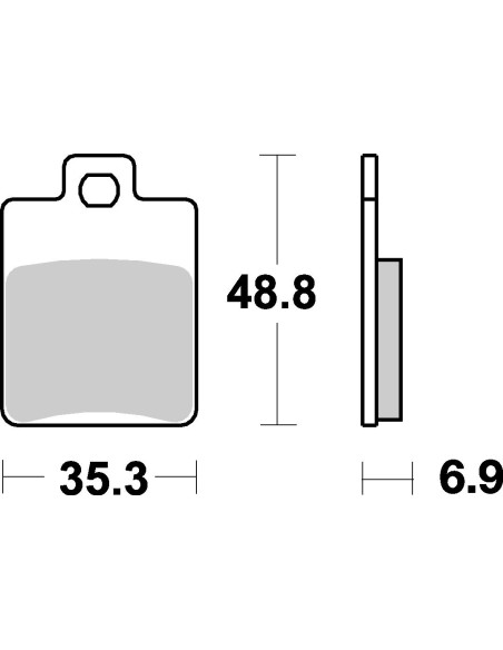 Plaquettes de frein scooter SBS Ceramic 142 HF