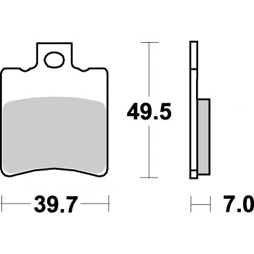 Plaquettes de frein scooter SBS Ceramic 143 HF