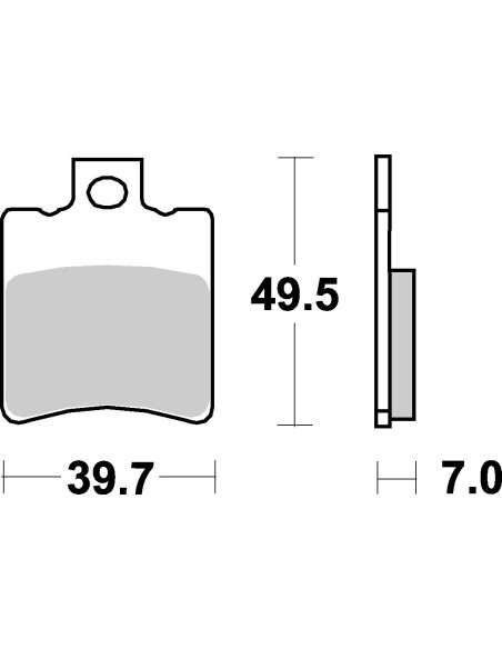 Plaquettes de frein scooter SBS Ceramic 143 HF