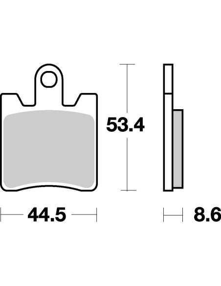 Plaquettes de frein scooter SBS Ceramic 146 HF