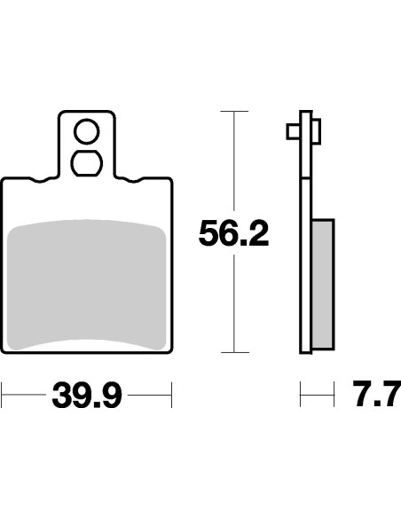 Plaquettes de frein scooter SBS Ceramic 149 HF