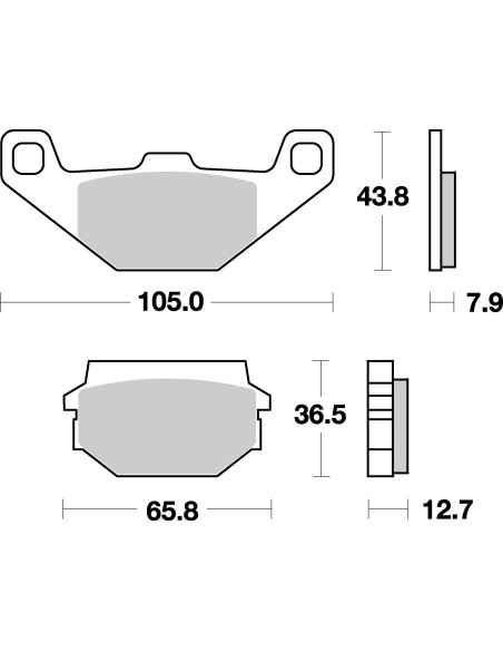 Plaquettes de frein scooter SBS Ceramic 150 HF