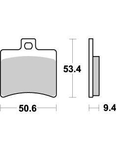 Plaquettes de frein scooter SBS Ceramic 152 HF