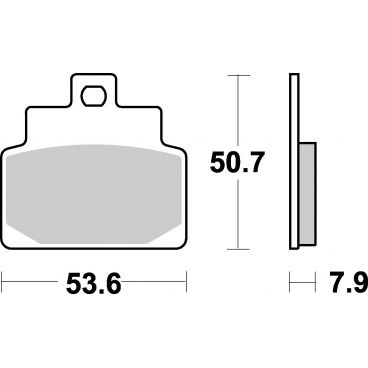 Plaquettes de frein scooter SBS Ceramic 153 HF