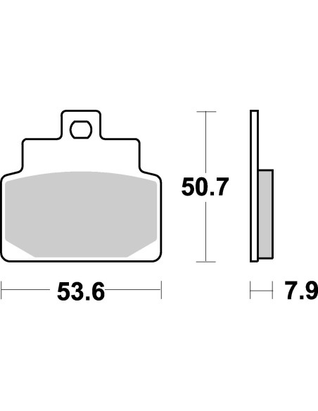 Plaquettes de frein scooter SBS Ceramic 153 HF