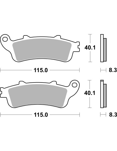 Plaquettes de frein scooter SBS Ceramic 156 HF