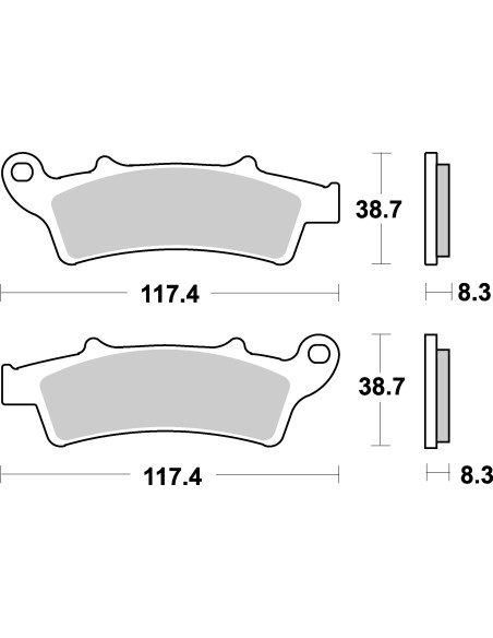 Plaquettes de frein scooter SBS Ceramic 159 HF