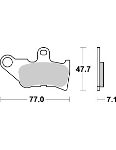 Plaquettes de frein scooter SBS Ceramic 165 HF