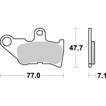 Plaquettes de frein scooter SBS Ceramic 165 HF