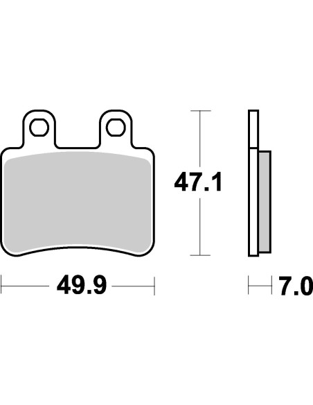 Plaquettes de frein scooter SBS Ceramic 167 HF