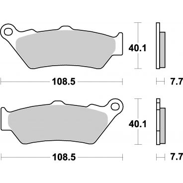 Plaquettes de frein scooter SBS Ceramic 176 HF