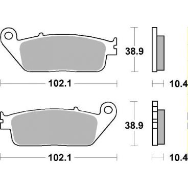 Plaquettes de frein scooter SBS Ceramic 181 HF