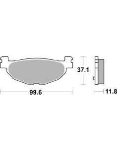 Plaquettes de frein scooter SBS Ceramic 185 HF
