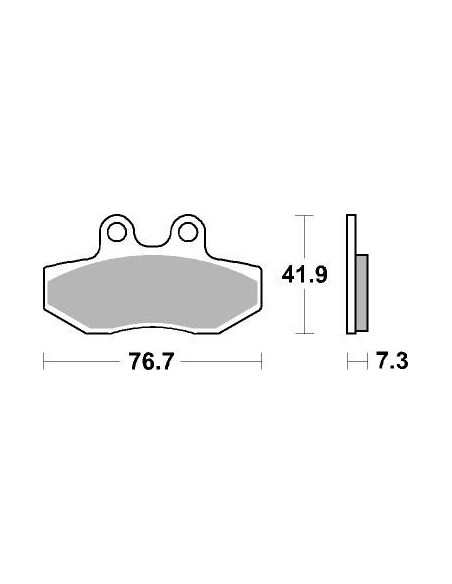 Plaquettes de frein scooter SBS Ceramic 186 HF