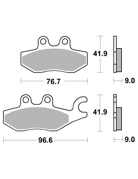Plaquettes de frein scooter SBS Ceramic 187 HF