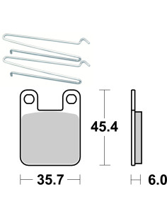 Plaquettes de frein scooter SBS Ceramic 188 HF