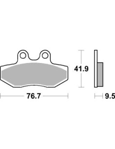 Plaquettes de frein scooter SBS Ceramic 190 HF
