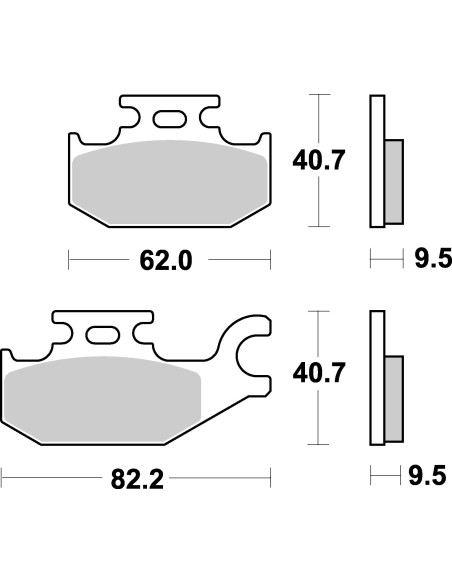 Plaquettes de frein scooter SBS Ceramic 196 HF