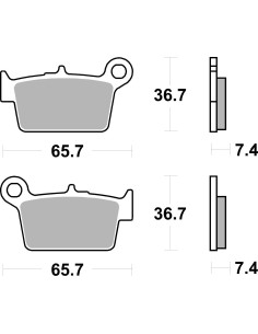 Plaquettes de frein scooter SBS Ceramic 199 HF