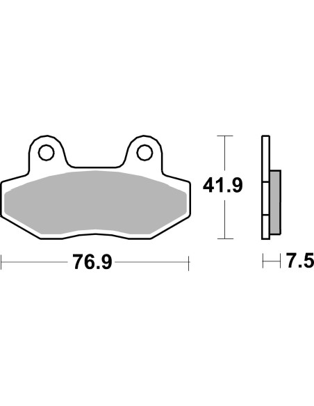 Plaquettes de frein scooter SBS Ceramic 200 HF