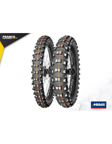 PNEU MITAS TERRA FORCE- MX SM 100/90-19 57M TT Red & Yellow