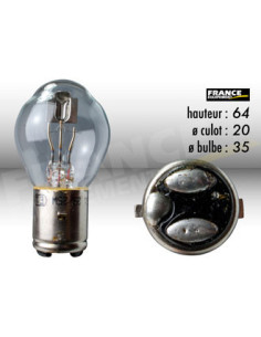 AMPOULE PHARE BA20D 6V25/25W