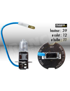 AMPOULE PHARE HALOGENE H3 PK22S 12V55W